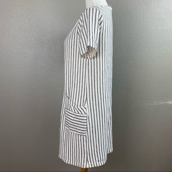 Lazy Sundays striped French terry tee dress - Picture 10 of 14